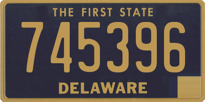 DE license plate 745396