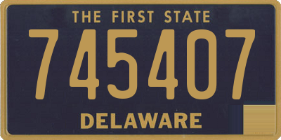 DE license plate 745407