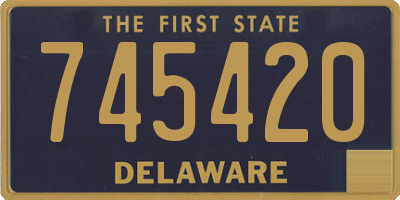 DE license plate 745420
