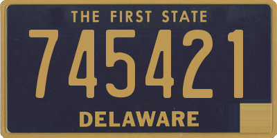 DE license plate 745421
