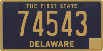 DE license plate 74543