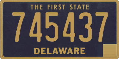 DE license plate 745437