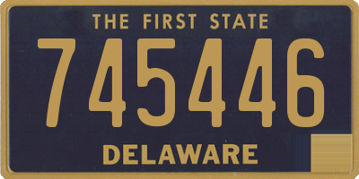 DE license plate 745446