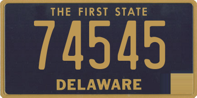 DE license plate 74545
