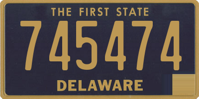 DE license plate 745474