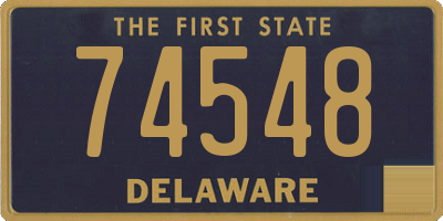 DE license plate 74548