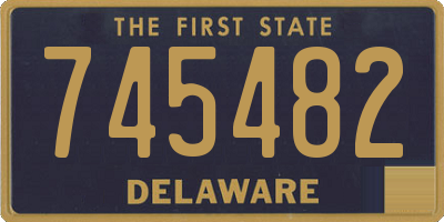 DE license plate 745482