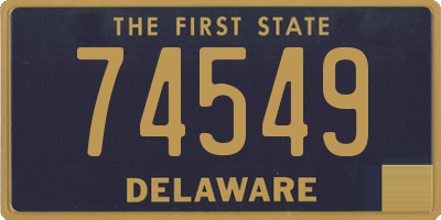 DE license plate 74549