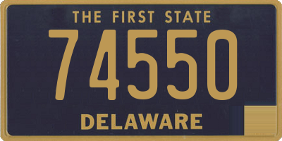 DE license plate 74550