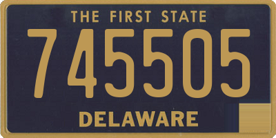 DE license plate 745505