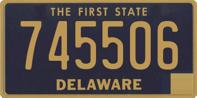DE license plate 745506