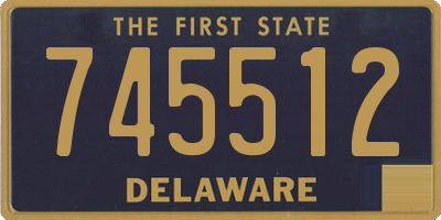 DE license plate 745512