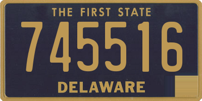 DE license plate 745516