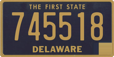 DE license plate 745518