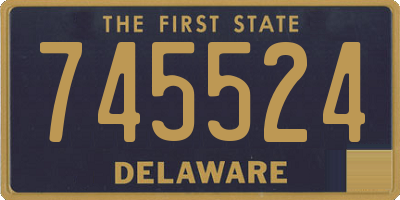 DE license plate 745524
