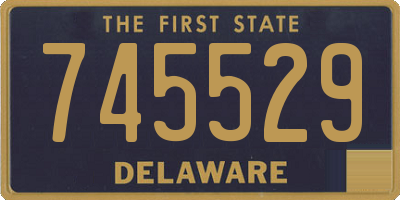 DE license plate 745529