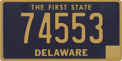 DE license plate 74553
