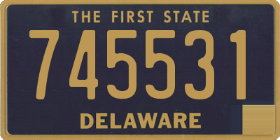 DE license plate 745531