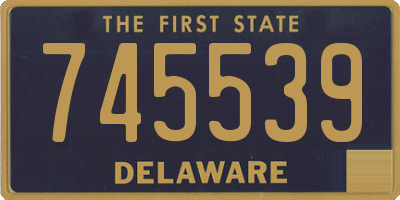 DE license plate 745539