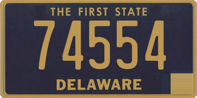 DE license plate 74554