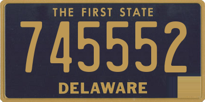 DE license plate 745552