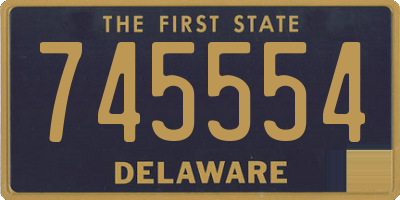 DE license plate 745554