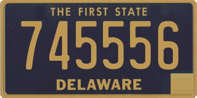 DE license plate 745556