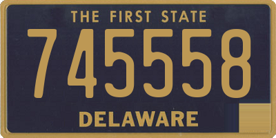 DE license plate 745558