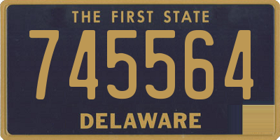 DE license plate 745564