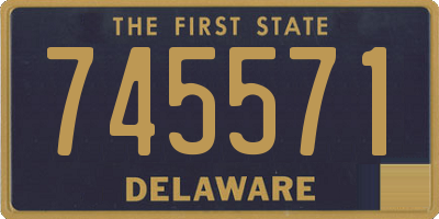 DE license plate 745571