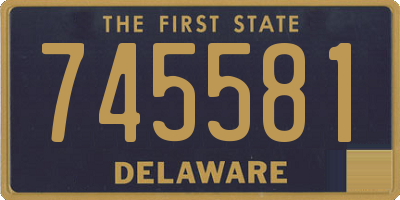 DE license plate 745581