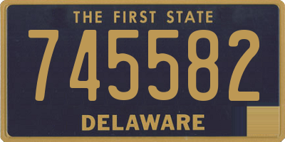 DE license plate 745582