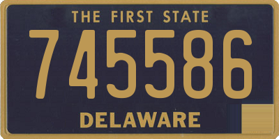 DE license plate 745586