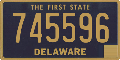 DE license plate 745596