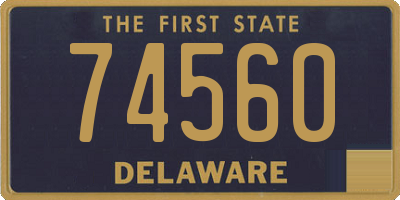 DE license plate 74560