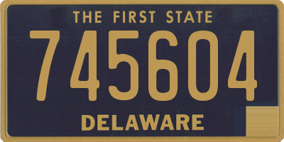 DE license plate 745604