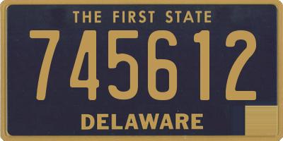 DE license plate 745612