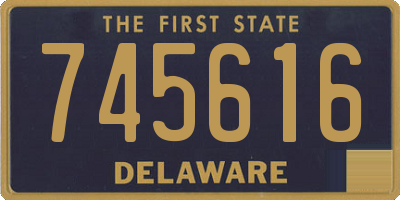 DE license plate 745616
