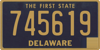 DE license plate 745619