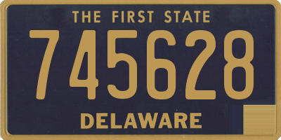 DE license plate 745628
