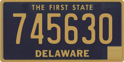 DE license plate 745630