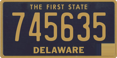 DE license plate 745635