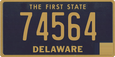 DE license plate 74564