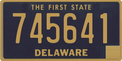DE license plate 745641
