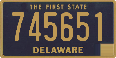 DE license plate 745651