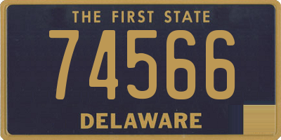 DE license plate 74566