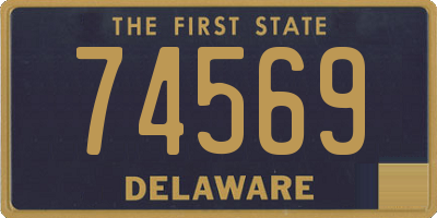 DE license plate 74569