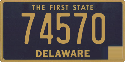 DE license plate 74570