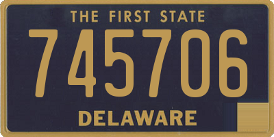 DE license plate 745706