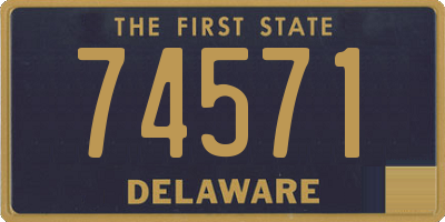 DE license plate 74571